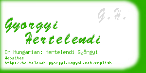 gyorgyi hertelendi business card