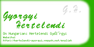 gyorgyi hertelendi business card